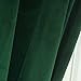 Super Soft Signature Velvet Curtains Set of 2 Dark-Green Classic Blackout Panels Home Theater Grommet Drapes Eyelet 52Wx84L-inch Dark Green(2 Panels) with Matching Tiebacks