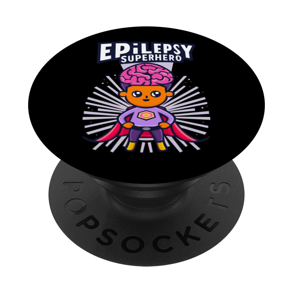Epilepsy Superhero, my brain is something special! PopSockets Swappable PopGrip