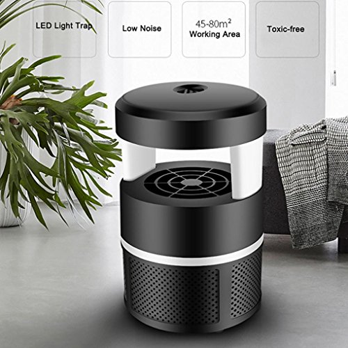 Hot Sale Leedford 5W LED Electric Mosquito Killer Lamp Bulb Bug Insect Zapper Pest Trap Light Home (121218.5cm, Black)