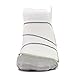 Feetures! Men's Elite Ultra Light No Show Tab, White + Black, Small