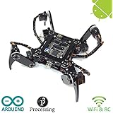 Freenove Quadruped Robot Kit | Arduino Based Project | Raspberry Pi | Spider Walking Crawling 4 Legged | Detailed Tutorial | Android APP | Wi-Fi Wireless RC 2.4G Servo
