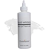 Liquid Whitener Liqua-Gel Food Coloring | Brighter Whites &amp; Pastels | Professional-Grade Dye | Icing, Frosting, Candy Apples | 16 oz