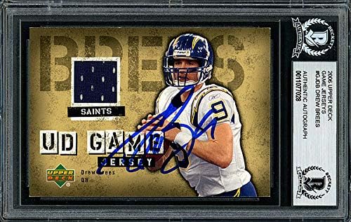 drew brees jersey card