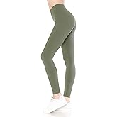 Leggings Depot ActiveFlex Athletic Leggings for Women-HLD (Grey Sage, S)