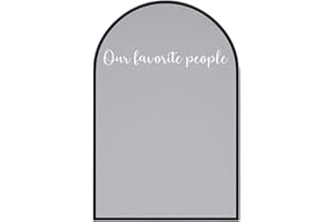 ALDERA GRAPHICS Wedding Seating Chart Decal - Wedding Sign Decor DIY Wedding Decals - Seating Chart Mirror Decal - Wedding Vinyl - Our Favorite People Sticker