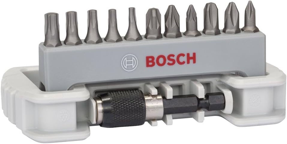 Bosch Screwdriver Bit Set 11 Pieces Bit Holder ISO 1173 C6.3