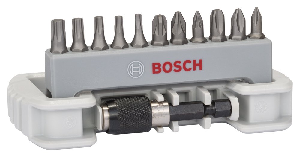 Bosch 2608522129 Screwdriver Bit Set includes Bit Holder (11-Piece)