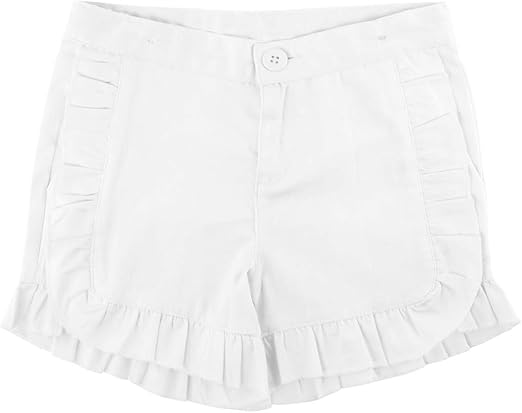girls white chino shorts