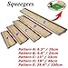 INTBUYING Screen Printing Squeegee Ink Squeegee Wooden Oiliness Scraper 75 Durometer 13inches Long 4 inches Wide with Rubber Blade and Wooden Handle