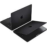 KEROM Space Black Case for MacBook Pro 14 inch 2025-2021 M5 M4 M3 M2 M1 Pro/Max Chip A3434 A3112 A3185 A3401 A2918 A2992 A2779 A2442, Frosted Matte Plastic Hardshell & Keyboard Cover, Black Clear
