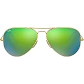 Ray-Ban RB3025 Classic Mirrored Aviator Sunglasses