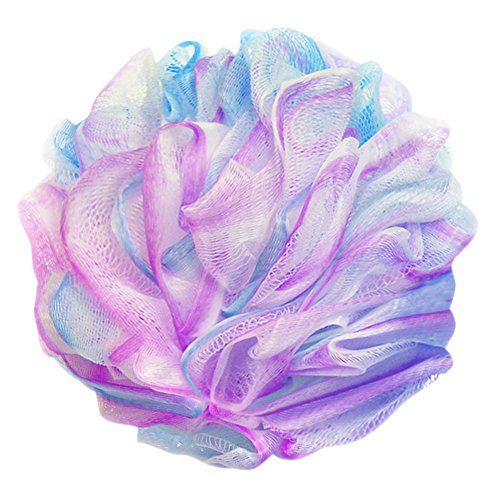 À La Paix Exfoliating Loofah Bath and Shower Fluffy Mesh Sponge Pouf