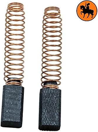 Kohlebürsten Für BLACK & DECKER D310RLE – 6x8x18 Mm, 2 Stück Mit Kabel & Federn
