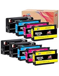 JIMIGO Compatible Ink Cartridge Replacement for HP 950XL 951XL 950 951 for Officejet Pro 8610 8600 8620 8630 8640 8660 8100 8615 8625 251dw 271dw 276dw Printer (3 Black, 2 Cyan, 2 Magenta, 2 Yellow)