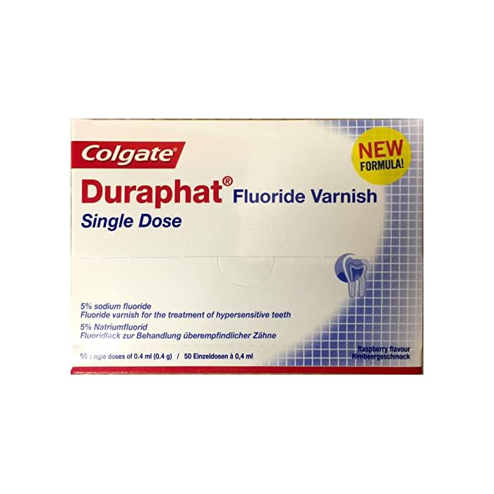 Buy Colgate Duraphat Fluoride Varnish 50 Single Dose .4ml ea. Raspberry Flavor Online at