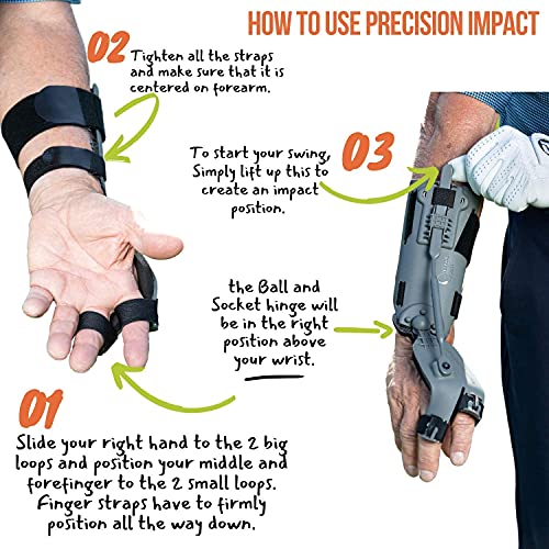 Pure Swing Products Precision Impact Golf Swing Trainer Training Aid