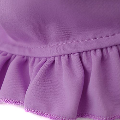 image for Natuworld Children Kids Baby Girls Lotus Leaf Edge Soft Nylon Fabric S