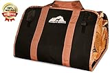 Northern Outback SUPERSIZED Firewood Log Carrier 16oz Canvas Wood Tote! - Best for Fireplaces - Wood Stoves - Firewood - Logs - Camping - Beaches - Landscaping!