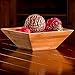 Wood Salad Bowl Set With Bamboo Servers, Best For Serving Salad, Pasta, and Fruit. Beautiful Bowl Looks Great On Your Kitchen Counter. Safe & Eco-Friendly, By Midori Way