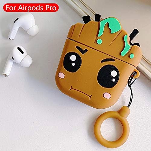 EXECLIEN AirPods Pro 2019 Batman/Superman/Ironman/Spider-Man/Captain America Ultra Silicone Case & Covers by EXECLIEN (I Am Groot)