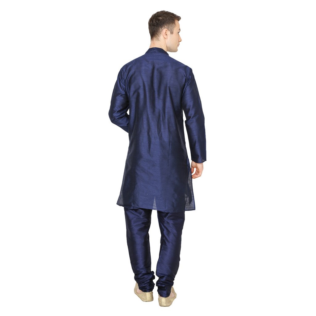 royal kurta men's silk blend kurta churidaar set