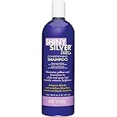 One 'n Only Shiny Silver Purple Shampoo - Argan Oil Toning Hair Shampoo for Blonde, Gray, White & Highlighted Hair - Moisturizes, Brightens & Reduces Brassiness (1 Liter)