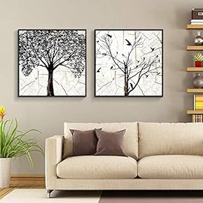 Floating Framed for Living Room Bedroom Wooden Background...