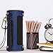 MoKo Carrying Case for JBL Flip 3 , Portable Speaker Cover PU Leather Protective Bag Sleeve Skins, with Holding Strap & Carabiner, Indigo