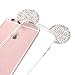 iPhone 6 Case, iPhone 6 Clear case,Lovely Animal 3D Glitter Bling Mouse Ears with Sparkly Diamond Soft Rubber Case for Apple iPhone 6 6s 4.7 inch