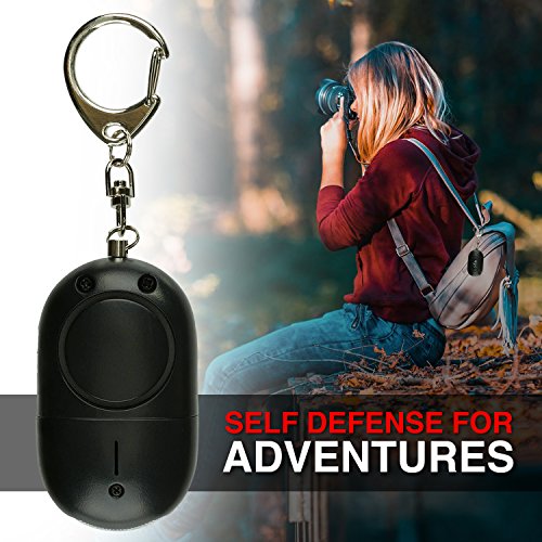 Holtzman's Gorilla Survival Personal Alarm : Emergency Keychain for Safety & Security with ULTRABRIGHT LED Flashlight 130dB