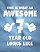 TeeStars - This Is What an Awesome 7 Year Old Looks Like Youth Kids T-Shirt