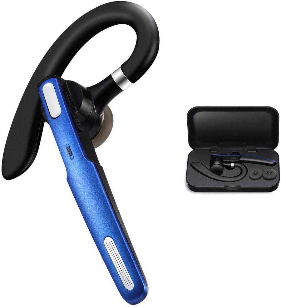 AZALLY Bluetooth Headset Earpiece for Mobile Phone 10 Hrs Battery