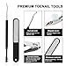 Professional Cuticle Pusher and Cutter – Easily Gel Nail Polish Scraper – Learning Do Nails at Home Use Cuticle Remover for Fingernails and Toenails - Pedicure Manicure Tools