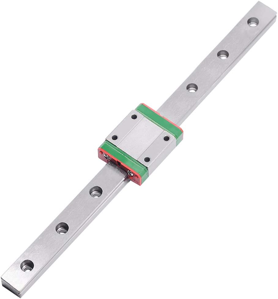 CNC Part MR15 15mm Linear Rail Guide MGN15 with Mini MGN15C Linear Block Carriage Miniature Linear Motion Guide Way (Press The Block to Slide) Length (100mm, MGN15C)