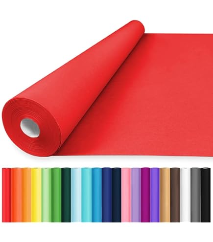PerkHomy Rolo De Papel Kraft Azul Marinho 44,5 Cm X 1,930 Cm (63') Para Embrulho Buquê De Flores