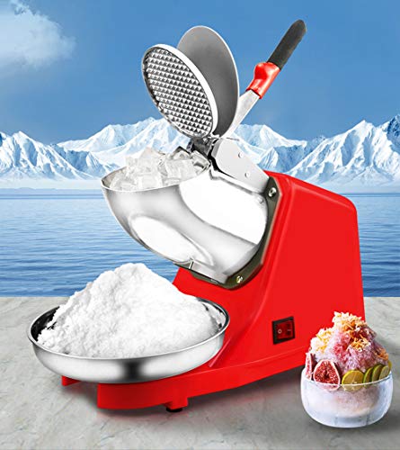 DBMGB Ice Crusher, Eiscrusher Elektrisch Edelstahl, Eiscrusher Maschine Mit Doppelter Schutzhülle, Schneekegelhersteller… – Bild 3