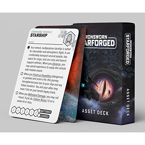 Ironsworn Asset Deck RPG Accessory, 90 New Cards to