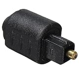 Importer520 2 Packs Optical 3.5mm Female Mini Jack Plug to Digital Toslink M Audio Adapter