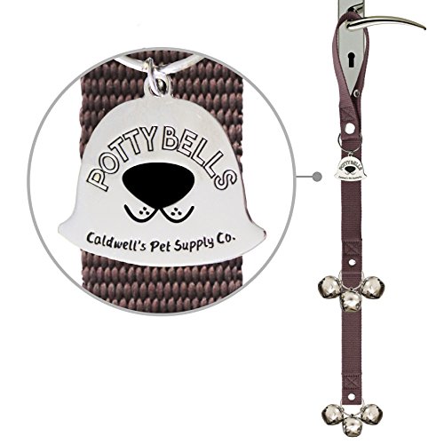Caldwell's Pet Supply Co. Potty Bells Housetraining Dog Doorbells for Dog Training and Housebreaking Your Doggy. 1.4 Inch Dog Bell with Doggie Doorbell and Potty Training for Puppies (Brown) - Thumbnail 5