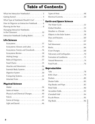 Carson Dellosa Interactive Notebooks Science Grade 5
