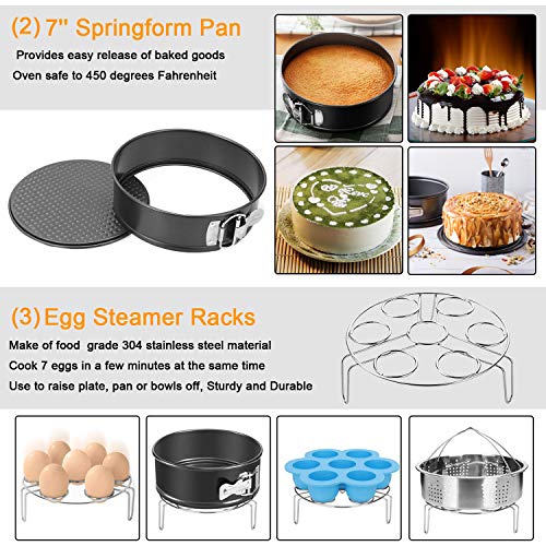 image for ZheRui 12 Pcs Instant Pot Accessories Set - Fits 6,8Qt, Steamer Basket