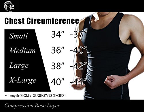 image for CFR Sport Base Layer Compression Tights Vest Men Activewear Muscle Tan