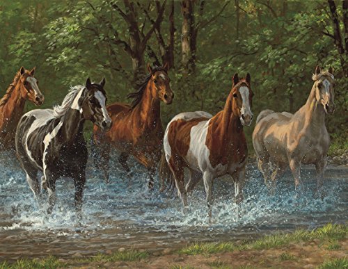 Springbok Puzzles - Summer Creek - 500 Piece Jigsaw Puzzle - Large 18 Inches by 23.5 Inches Puzzle - Made in USA - Unique Cut Interlocking Pieces