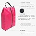 Bagail Set of 4 Lightweight Waterproof Nylon Storage Traveling Tote Shoe Bags Fushcia 18x10.6