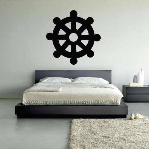 Wall Vinyl Sticker Decals Decor Art Bedroom Design Mural Wall Decal Symbol Buddhism Wheel of Dharma (Z289)