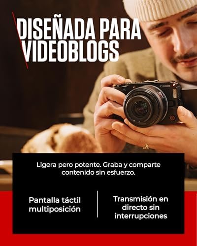 EOS R50 V + RF-S 14-30mm F4-6.3 IS STM PZ - Câmara Vlogging Compatível com Objetivas Canon RF | Vlogs Ideais & Viagens | Ligação Bluetooth