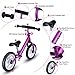 BELEEV Balance Bike(4.3 lbs) Aluminum Alloy, No Pedal Toddler Bike, Adjustable Handlebar and Seat, 110lbs Capacity for Kids Age 18 Months to 5 Year Old (Purple)