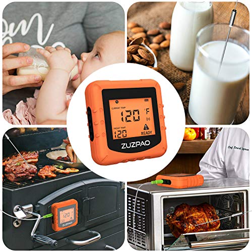 6 Wireless+Thermometer+Zuzpao+Stainless+Temperature