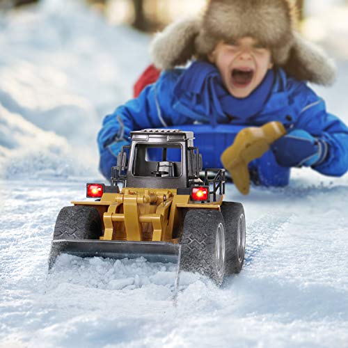 SGILE RC Remote Control Truck Toy, Full Function Alloy Construction Vehicle for Kids, Medium - Thumbnail 6
