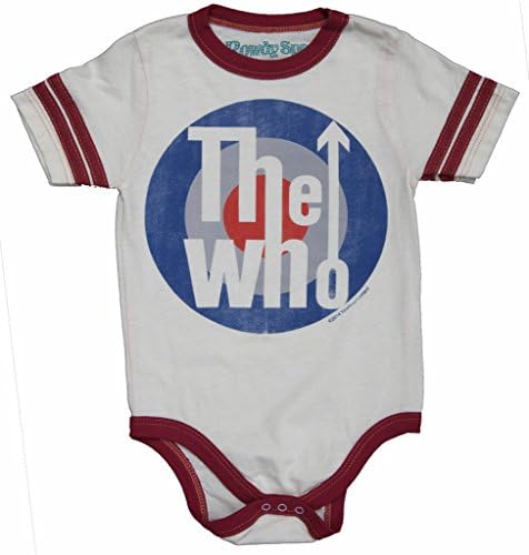 ROWDY SPROUT THE WHO VARSITY ONESIE (3-6M)